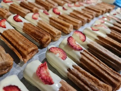 Strawberries N Cream Churros Treats