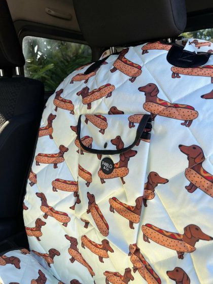 Wiener Dogs: Deluxe Single Car Seat Cover Dogs